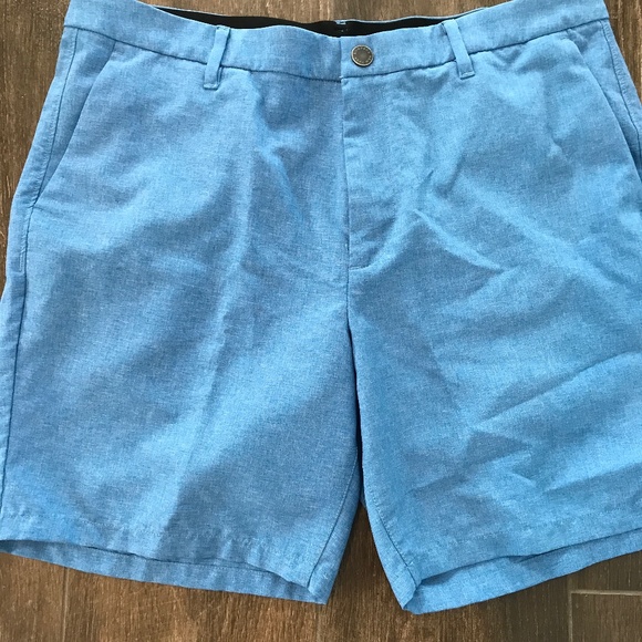 Bonobos Blue Flat Front Men Shorts - Picture 1 of 6